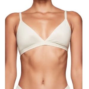 SKIMS Cotton Triangle Bralette Bone